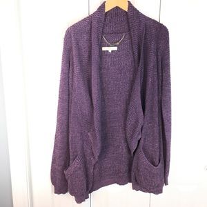 Cotton monk + lou open cardigan
